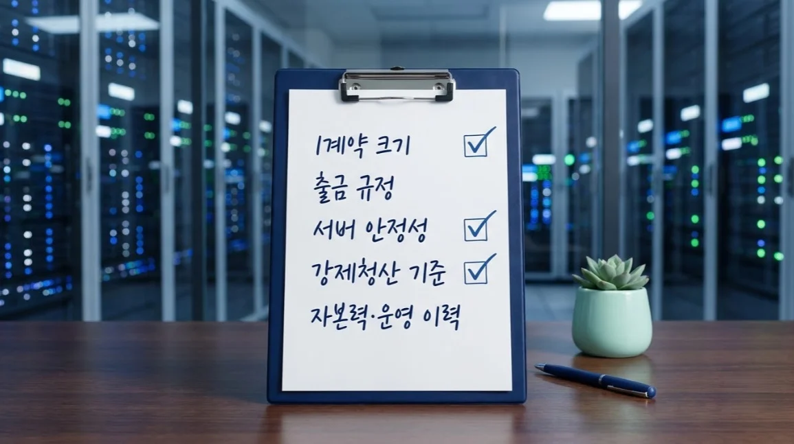 국내선물대여업체 선택 전 확인할 서버 안정성·자본력 체크리스트 이미지