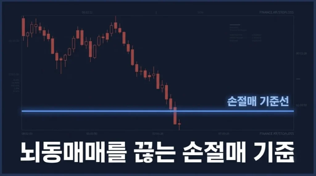 뇌동매매를 차단하는 손절매 기준선을 보여주는 해외선물 트레이딩 썸네일