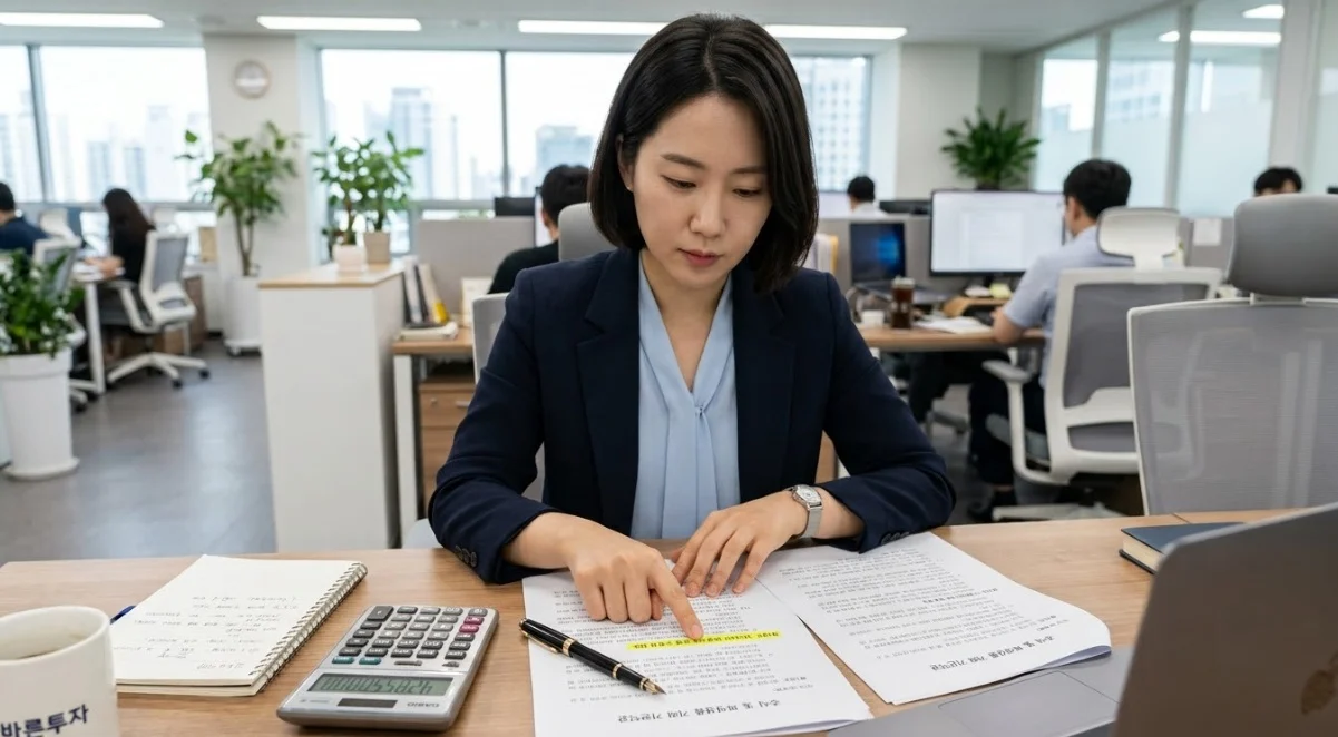국내선물대여업체 계약서상 오버나잇 증거금 할증 조건을 확인하는 모습