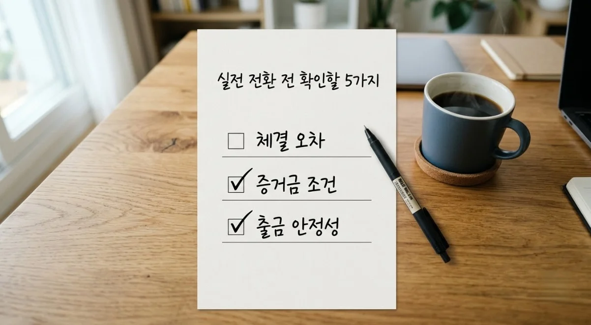 해외선물미니계좌 실전 전환 전 점검해야 할 리스크 체크리스트
