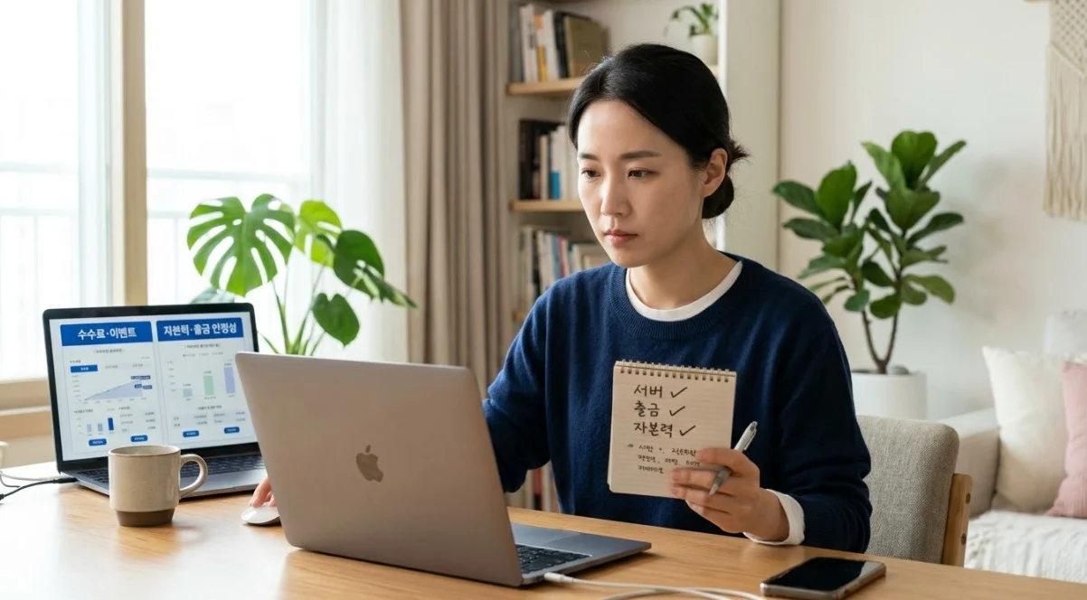 해외선물안전업체 선택 시 자본력과 출금 안정성을 우선 확인하는 장면