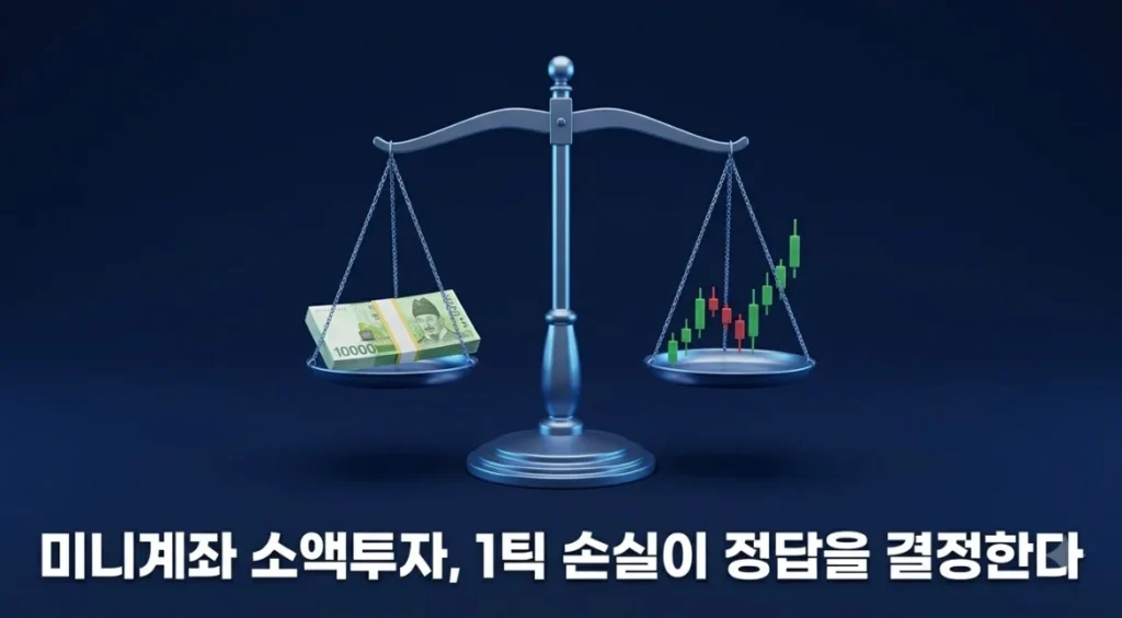 미니계좌소액투자 30만 원 국내외 1틱 손실액 비교 썸네일