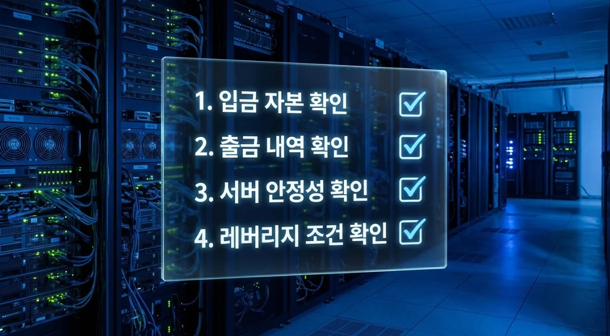 선물미니계좌 선택 시 확인해야 할 자본력·서버 안정성 체크리스트