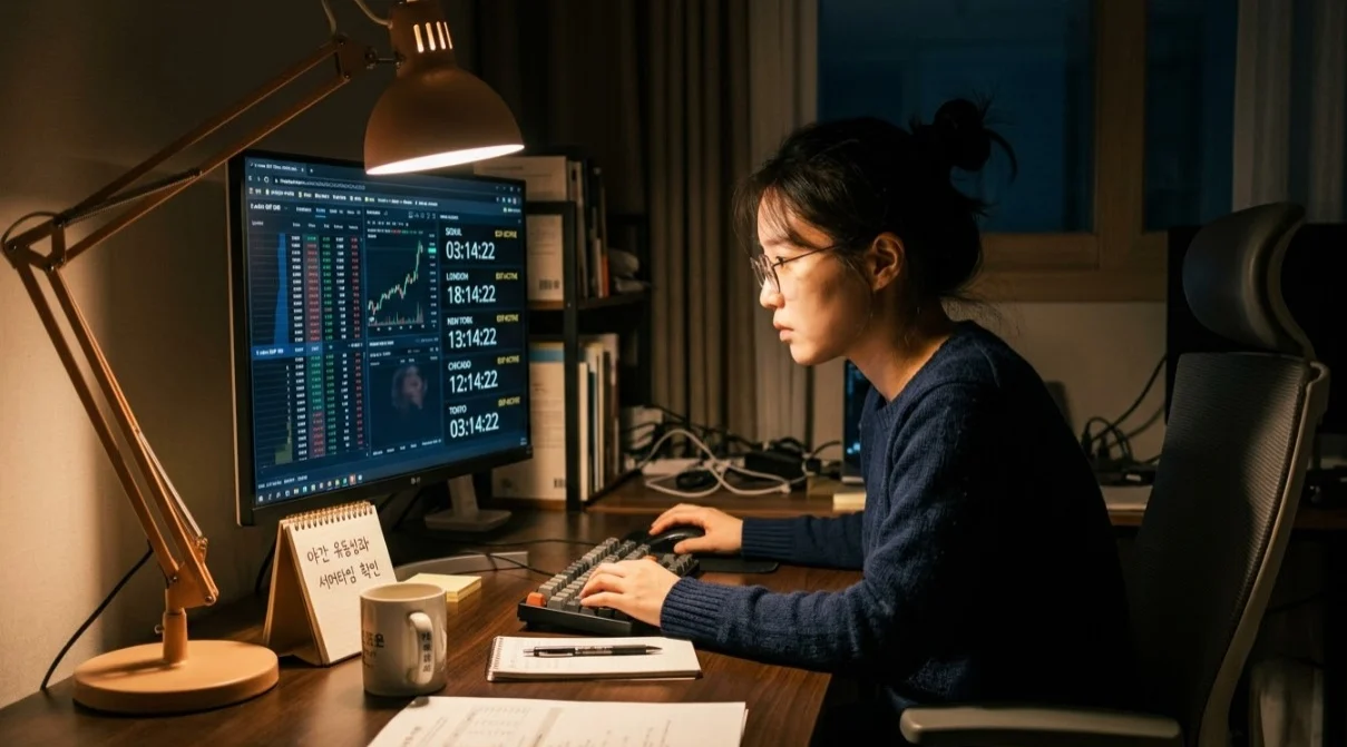 선물미니거래 미니거래시간대별 유동성 점검 이미지