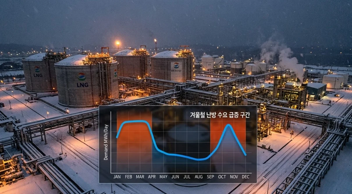 천연가스선물 계절성패턴을 만드는 겨울철 LNG 저장시설