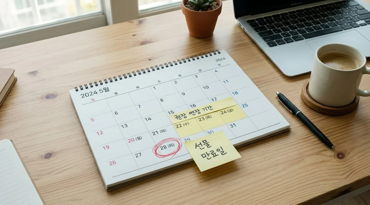 해외선물 선물만기일과 롤오버 권장 구간을 보여주는 캘린더 이미지