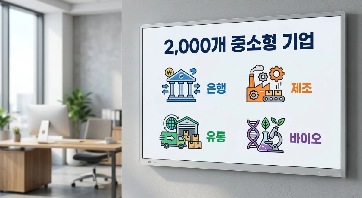 러셀2000선물을 구성하는 미국소형주지수 업종 분산 구조