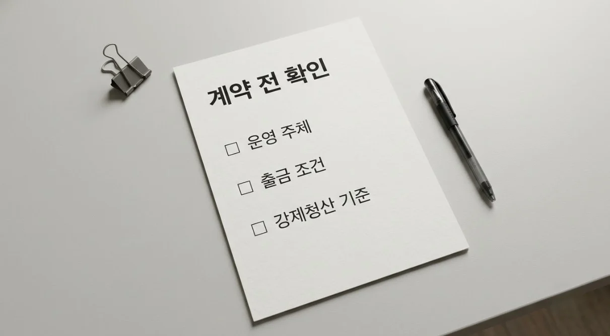 해외선물대여계좌업체 비교 전 운영 주체·출금 조건·강제청산 기준을 점검하는 확인 문서