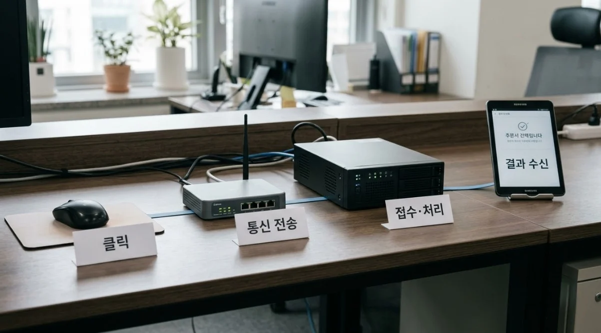 해외선물대여업체 비교 시 구분해야 할 주문 클릭, 통신 전송, 서버 접수와 결과 수신 과정