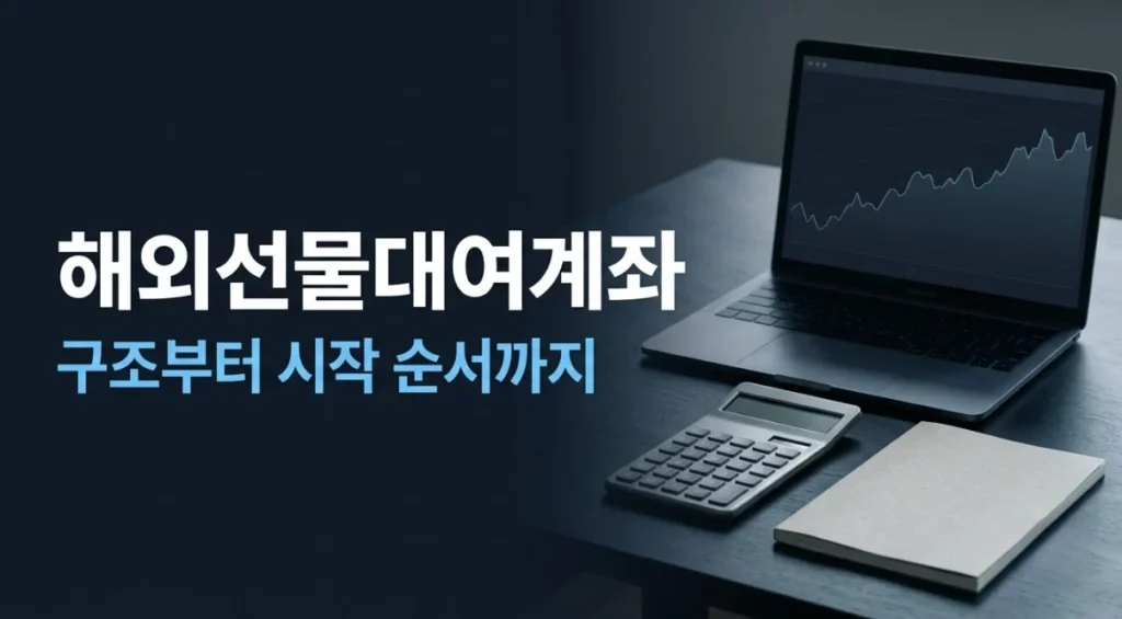 해외선물대여계좌 거래 구조와 시작 순서를 안내하는 대표 이미지
