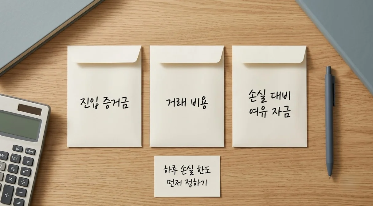 해외선물대여계좌 시작 자금을 증거금과 거래 비용, 손실 대비 여유 자금으로 나눈 계획